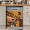 Uni Dexter Brown Custom Name Dishwasher Door Cover