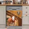 Uni Simmental Brown Custom Name Dishwasher Door Cover