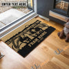 Uni Hereford Sunshine Field Custom Farm Name Custom Year Coir Doormat