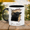 Uni Black Angus Funny Personalized Name Two Tone Mug