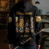 Uni Personalized Golden Harvest Farm Sunflower & Cow Hoodie (8 Cattle Breeds)