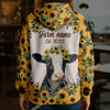 Uni Sunflower Crown Cow – Personalized Farm Hoodie (8 Cattle Breeds)