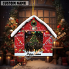 Uni Personalized Dexter Christmas Barn Ornament – Custom Farm Name 2025