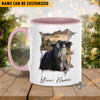 Uni Belted Galloway Funny Personalized Name Two Tone Mug