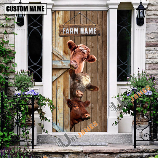 Uni Personalized Name Shorthorn Door Cover