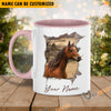 Uni Horse Funny Personalized Name Two Tone Mug