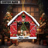 Uni Personalized Hereford Christmas Barn Ornament – Custom Farm Name 2025