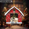 Uni Personalized Charolais Christmas Barn Ornament – Custom Farm Name 2025