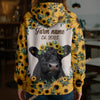Uni Sunflower Crown Cow – Personalized Farm Hoodie (8 Cattle Breeds)