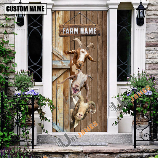 Uni Personalized Name Goat Door Cover