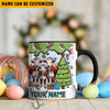 Uni Hereford Christmas Personalized Name Two Tone Mug