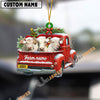Uni Personalized Charolais Christmas Farm Truck Custom Shape Acrylic Ornament