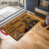 Uni Pig Peekaboo Custom Farm Name Custom Year Coir Doormat