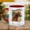 Uni Horse Funny Personalized Name Two Tone Mug