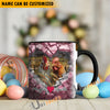 Uni Chicken Couple Personalized Name Two Tone Mug