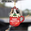 Uni Personalized Horse Merry Christmas Farm Mug Ornament
