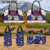 Unijames Appaloosa America Lover Custom Name 3D Leather Handbag