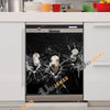 Uni Black Baldy Broken Glasses Dishwasher Door Cover