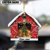 Uni Personalized Jersey Christmas Barn Ornament – Custom Farm Name 2025