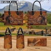 Unijames Morgan Never Walk Alone Custom Name 3D Leather Handbag