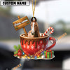 Uni Personalized Horse Moo-ry Christmas Cocoa Mug Acrylic Ornament