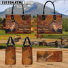 Unijames Warmblood Never Walk Alone Custom Name 3D Leather Handbag