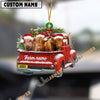 Uni Personalized Highland Christmas Farm Truck Custom Shape Acrylic Ornament