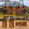 Unijames Hackney Never Walk Alone Custom Name 3D Leather Handbag