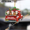 Uni Personalized Simmental Christmas Farm Truck Custom Shape Acrylic Ornament