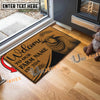 Uni Sheep Peekaboo Custom Farm Name Custom Year Coir Doormat