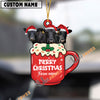 Uni Personalized Dexter Merry Christmas Farm Mug Ornament
