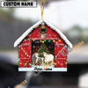 Uni Personalized Brahman Christmas Barn Ornament – Custom Farm Name 2025