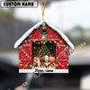 Uni Personalized Simmental Christmas Barn Ornament – Custom Farm Name 2025