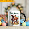 Uni Shorthorn Personalized Name Two Tone Mug