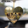 Uni Personalized Jesus and Hereford – Faithful Farm Acrylic Ornament