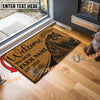 Uni Horse Peekaboo Custom Farm Name Custom Year Coir Doormat