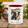 Uni Holstein Funny Personalized Name Two Tone Mug