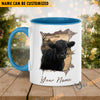 Uni Black Angus Funny Personalized Name Two Tone Mug