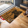 Uni Belted Galloway Peekaboo Custom Farm Name Custom Year Coir Doormat