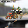 Uni Personalized Farm Tractor Christmas Ornament with Dexter & Tree Acrylic Ornament