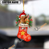 Uni Personalized Highland Christmas Stocking Ornament