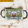 Uni Goat Christmas Personalized Name Two Tone Mug