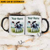 Uni Holstein Personalized Name Two Tone Mug