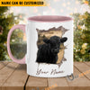 Uni Black Angus Funny Personalized Name Two Tone Mug