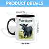 Uni Black Angus Personalized Name Two Tone Mug