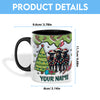 Uni Black Angus Christmas Personalized Name Two Tone Mug