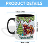 Uni Highland Cattle Christmas Personalized Name Two Tone Mug