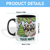 Uni Holstein Christmas Personalized Name Two Tone Mug