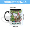 Uni Charolais Christmas Personalized Name Two Tone Mug