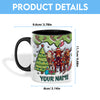 Uni Beefmaster Christmas Personalized Name Two Tone Mug